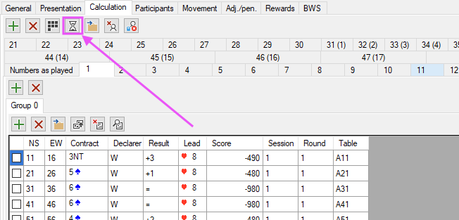 rucni zadani výsledků s pauzou